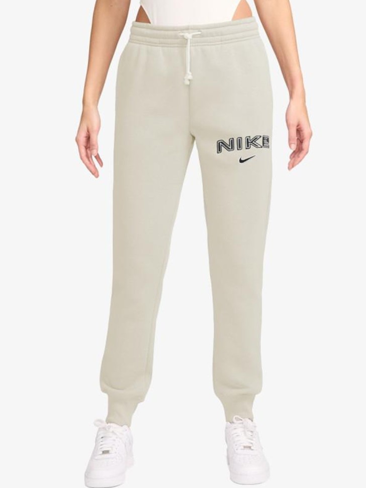 Штани жіночі Nike W NSW PHNX FLC MR STD LOGO PNT бежеві HM9757-104 изображение 2
