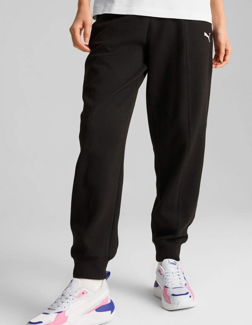 Штани жіночі Puma HER High Waist Pants cl чорні 68163401 — фото 2