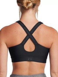 Бра жіночий Under Armour UA Infinity High Zip 2.0 Bra чорний 1384118-002 изображение 3