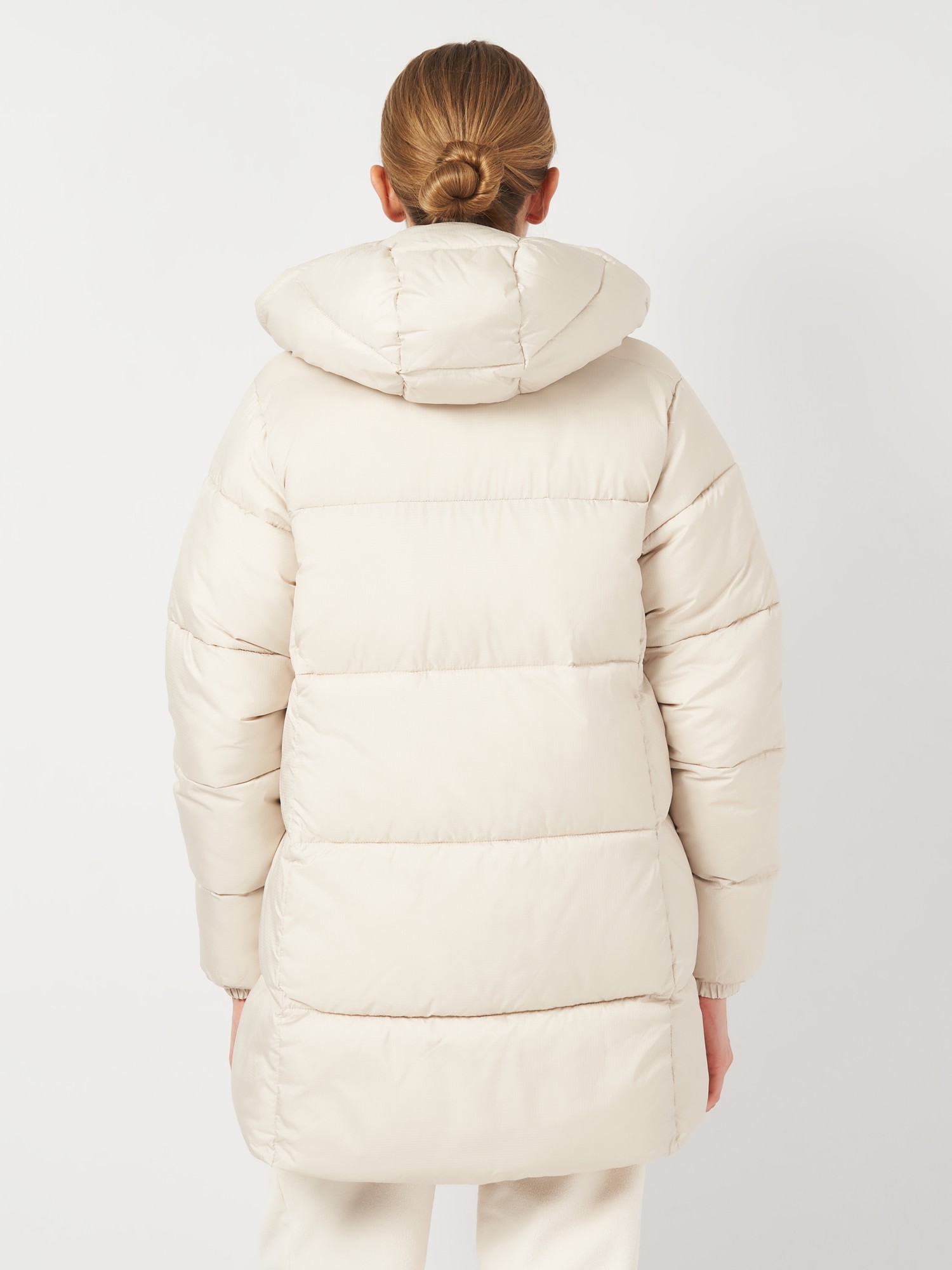 Куртка жіноча Columbia Puffect™ II Mid Hooded Jacket бежева  2088471-278 изображение 3