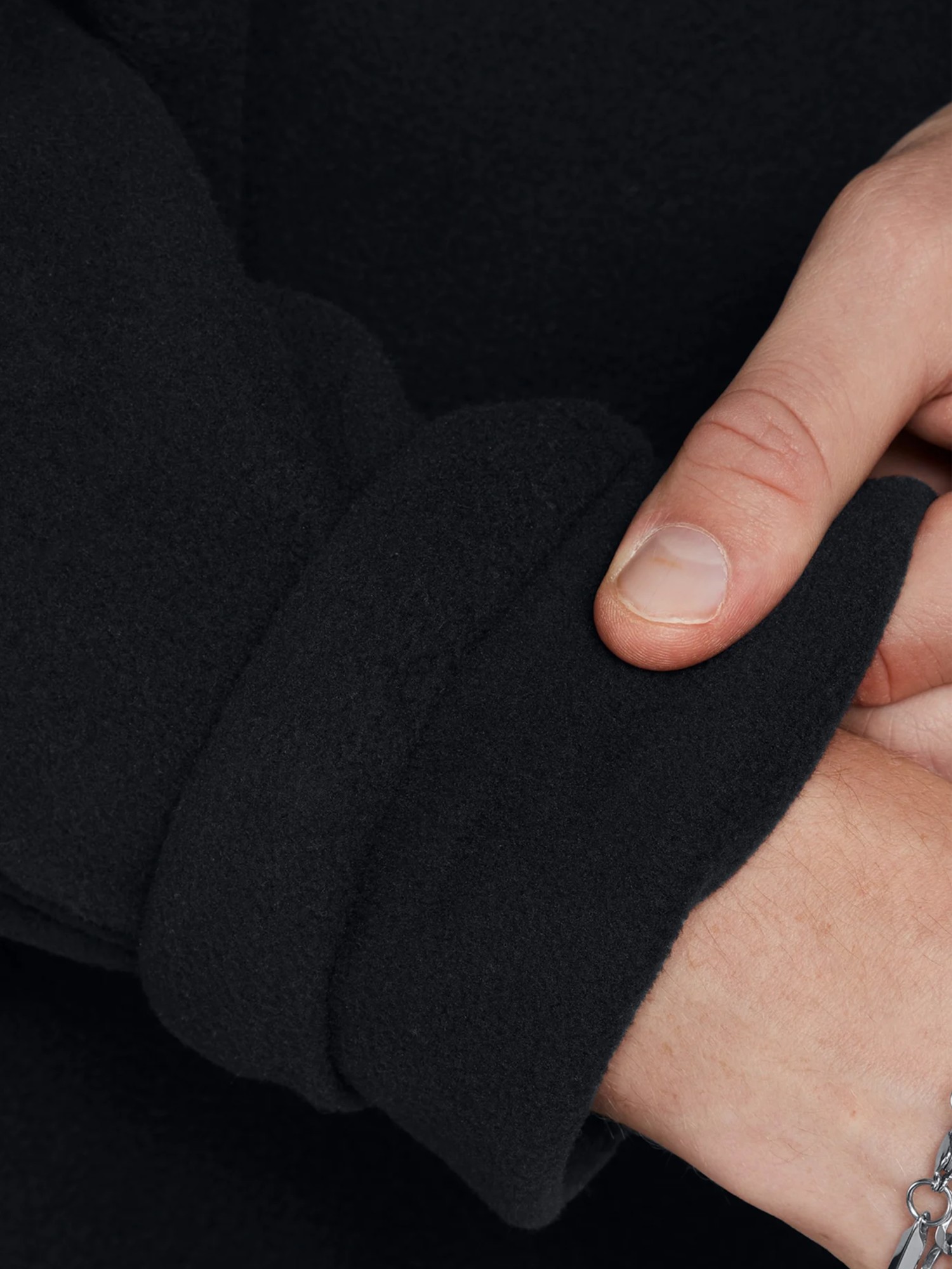 Толстовка мужская Under Armour UA Expanse Fleece HZ черная 1387570-001 изображение 4