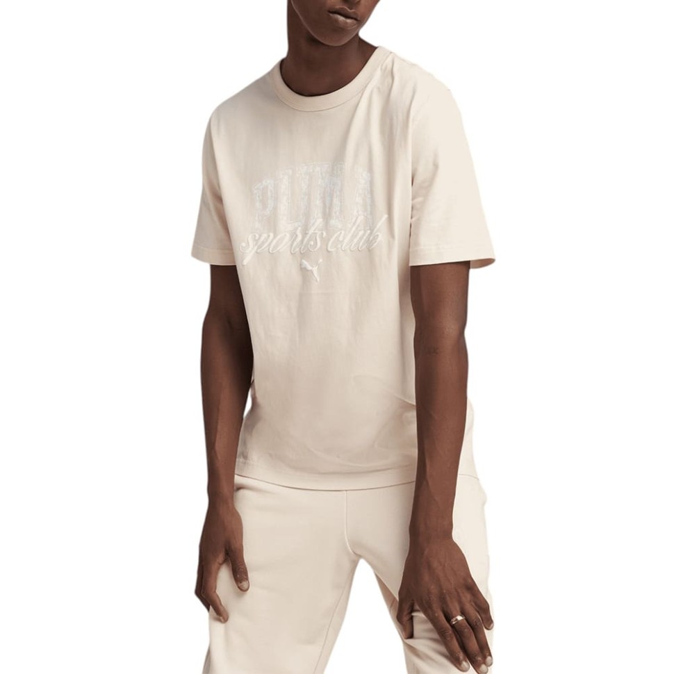 Футболка мужская Puma CLASS Graphic Tee бежевая 68464387 — Sport City Футболка мужская Puma CLASS Graphic Tee бежевая 68464387