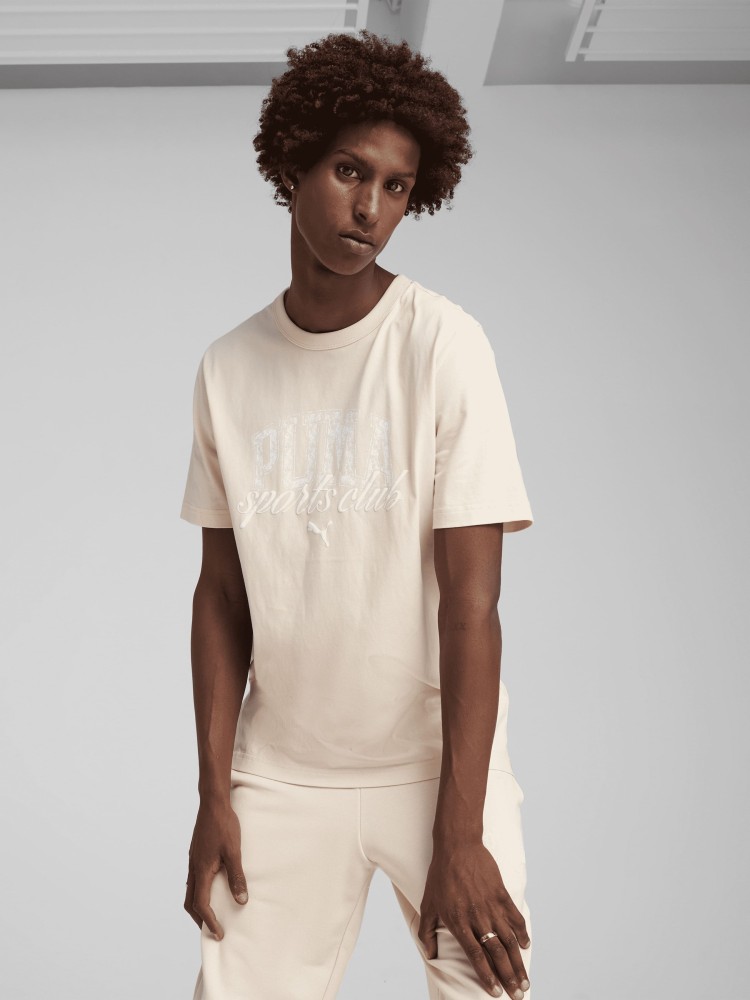 Футболка чоловіча Puma PUMA CLASS Graphic Tee бежева 68464387 изображение 2