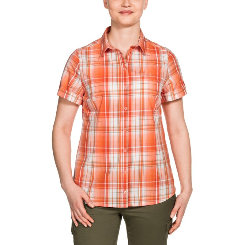Рубашка женская Jack Wolfskin оранжевая 1402411-7816 изображение 3