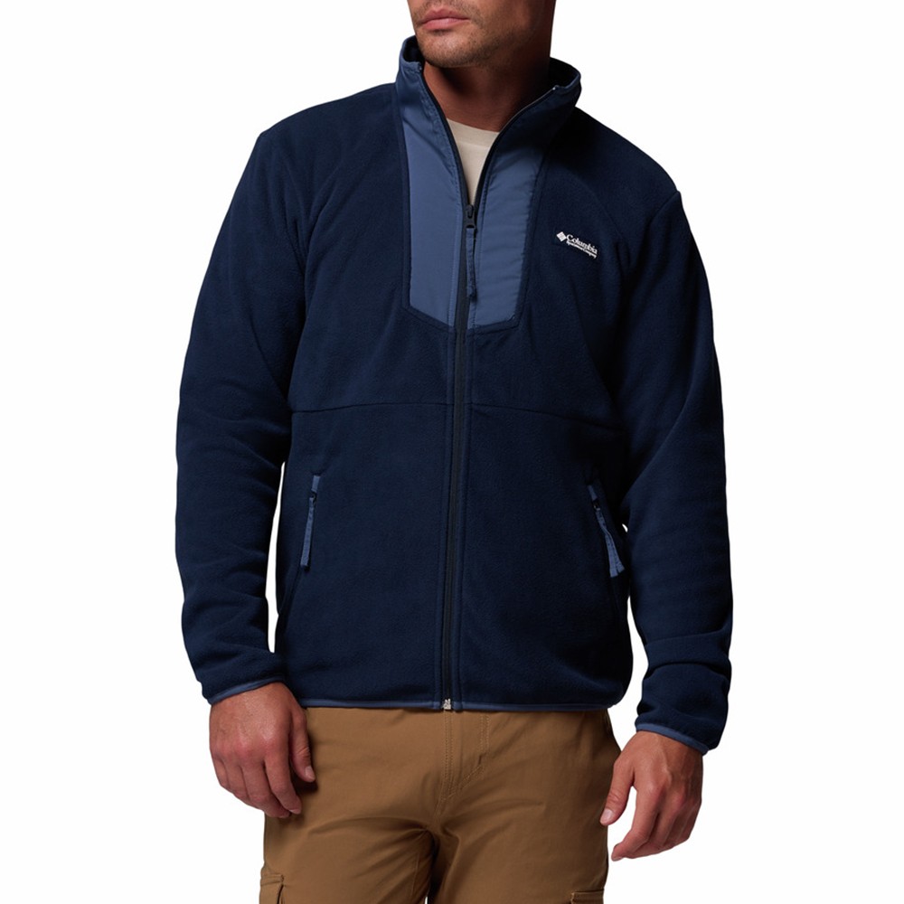 Толстовка мужская Columbia Sequoia Grove™ Full Zip Fleece темно-синяя 2095891-463