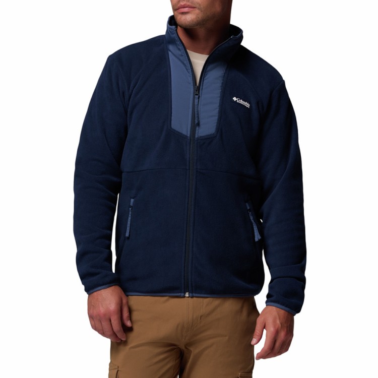 Толстовка мужская Columbia Sequoia Grove™ Full Zip Fleece темно-синяя 2095891-463 изображение 1