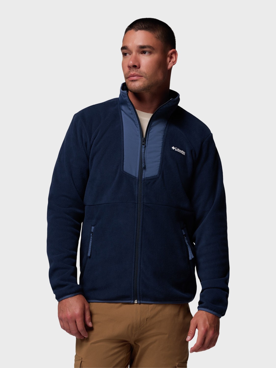 Толстовка мужская Columbia Sequoia Grove™ Full Zip Fleece темно-синяя 2095891-463 изображение 2