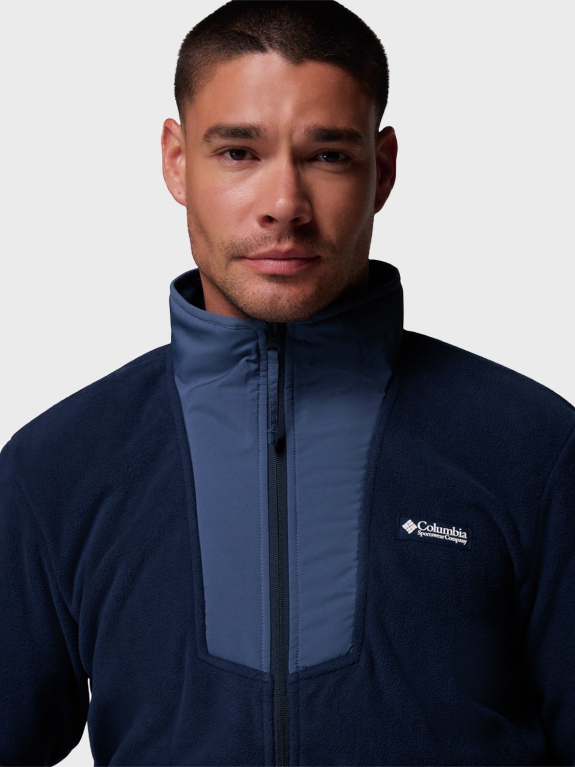 Толстовка мужская Columbia Sequoia Grove™ Full Zip Fleece темно-синяя 2095891-463 изображение 6