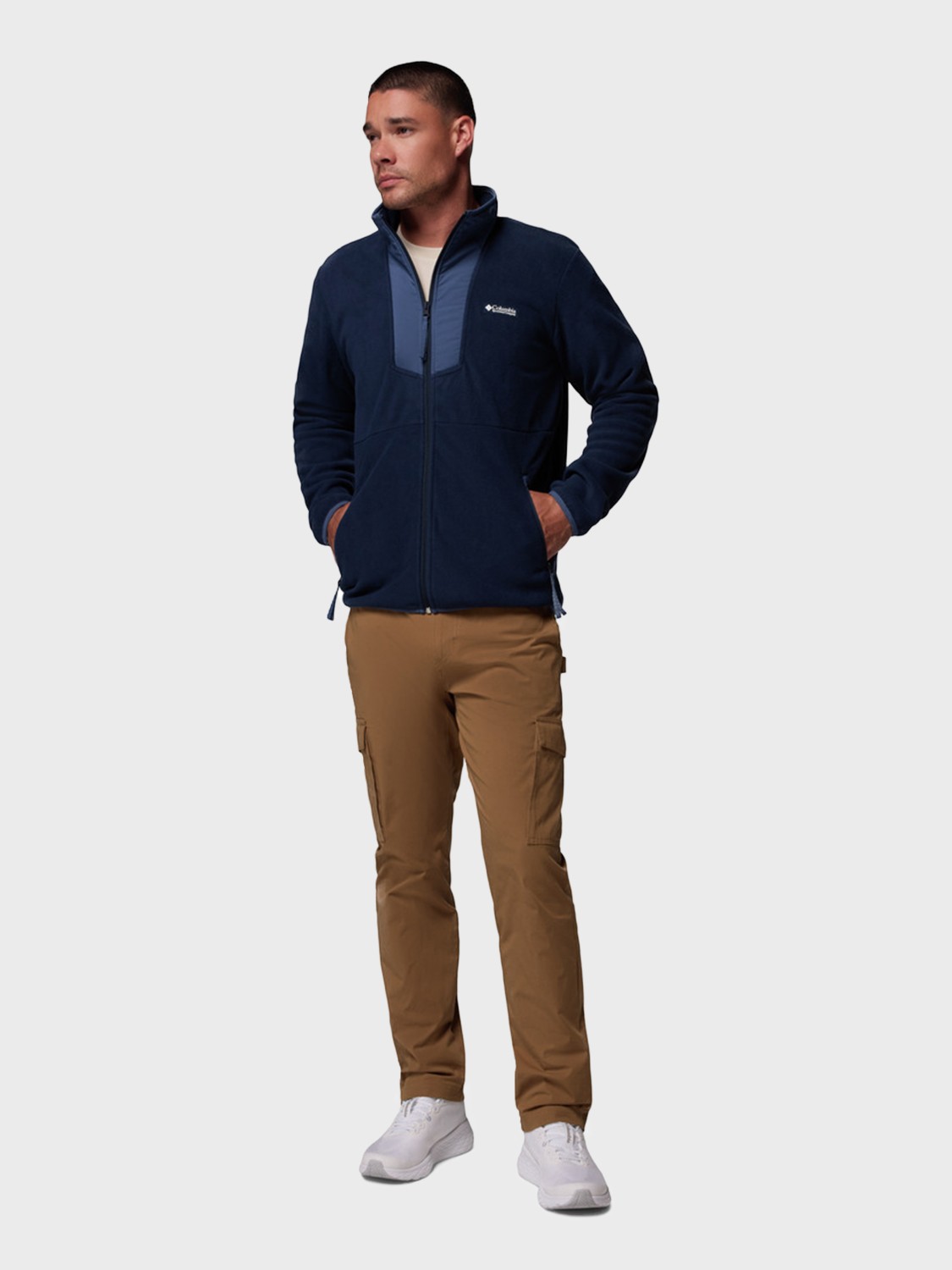 Толстовка мужская Columbia Sequoia Grove™ Full Zip Fleece темно-синяя 2095891-463 изображение 7