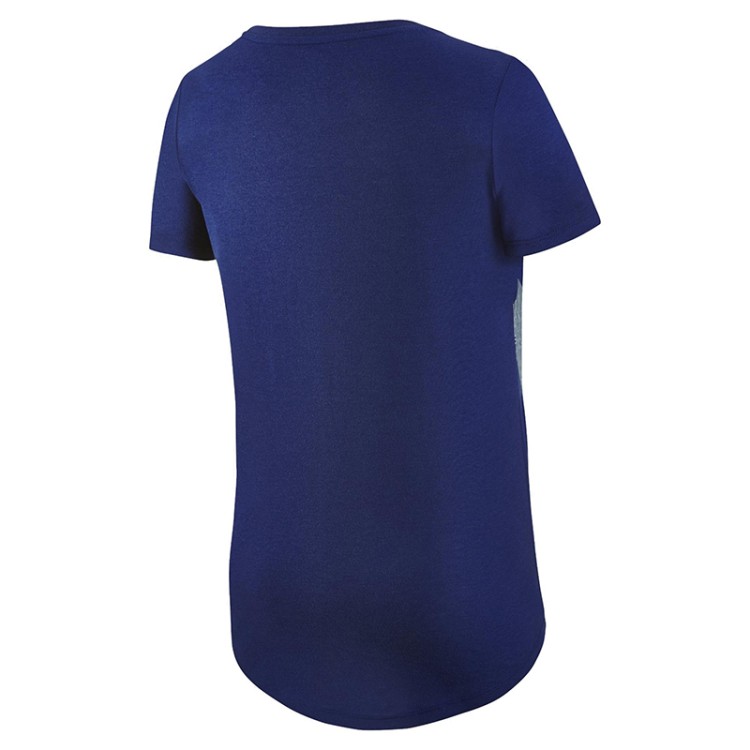Футболка женская Nike tee-bf futura glyph fill синяя 729489-485 изображение 2