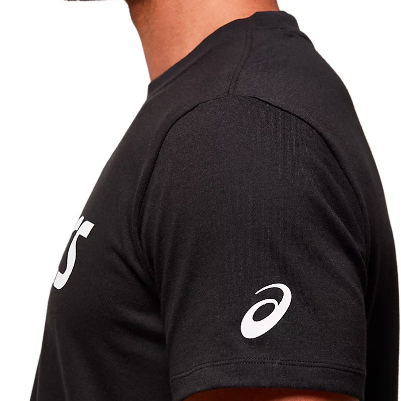 Футболка чоловіча Asics Big Logo Tee чорна 2031A978-001 — фото 4
