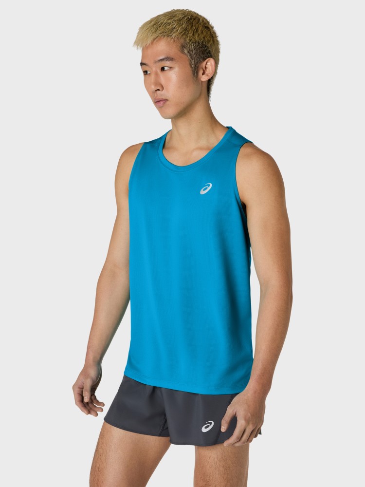 Майка мужская Asics CORE SINGLET голубая 2011D223-401 изображение 3