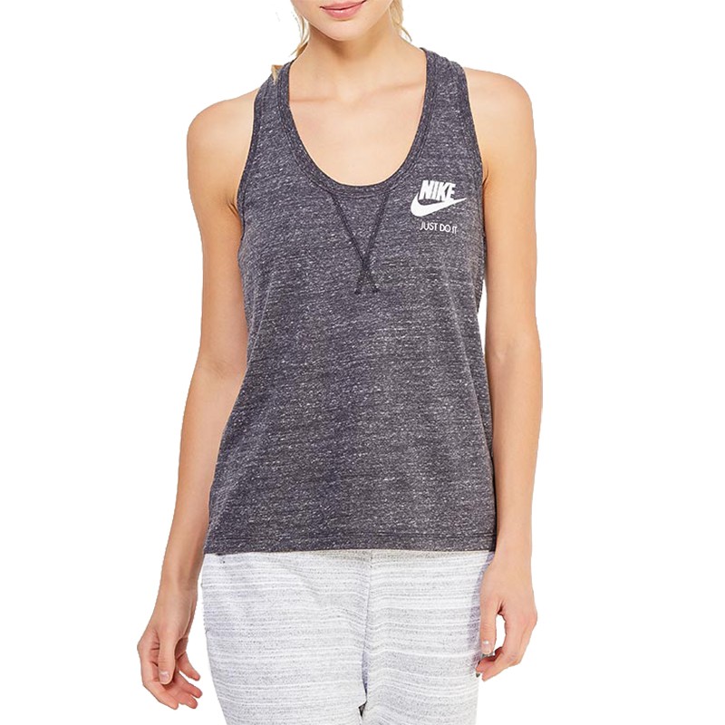 Майка женская Nike NSW GYM VNTG TANK серая 883735-060 изображение 3