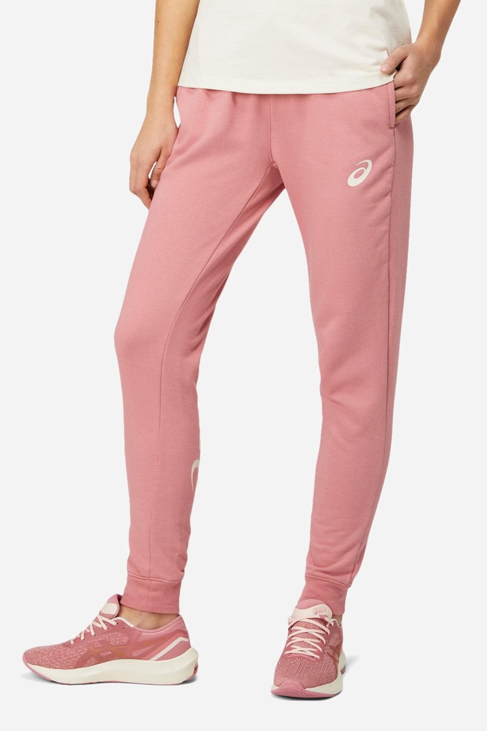 Штани жіночі Asics Big Logo Sweat Pant рожеві 2032A982-700  — фото 2