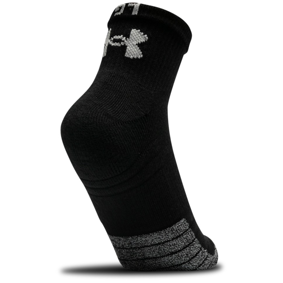 Шкарпетки Under Armour UA Heatgear Quarter 3pk чорні 1353262-001 — фото 2