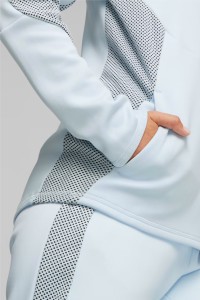 Толстовка женская Puma EVOSTRIPE Full-Zip Hoodie голубая 67607369 изображение 5