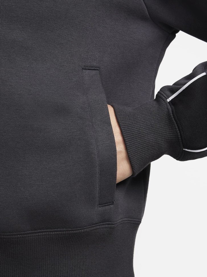 Толстовка жіноча Nike W NSW FLC TT SW темно-сіра FV4973-060 изображение 6
