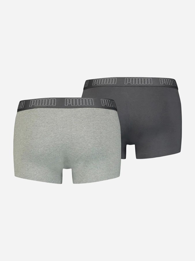 Нижнее белье мужское Puma BASIC TRUNK 2P серое 93501508 изображение 3