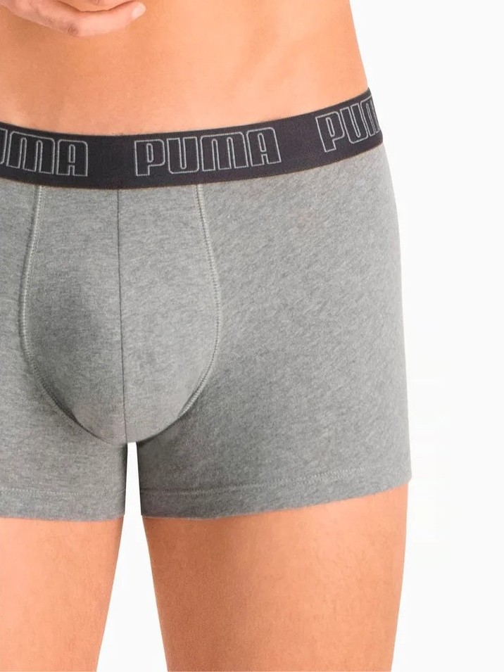 Нижнее белье мужское Puma BASIC TRUNK 2P серое 93501508 изображение 7