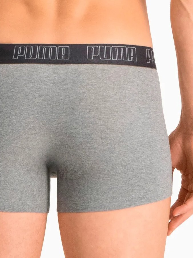 Нижнее белье мужское Puma BASIC TRUNK 2P серое 93501508 изображение 8