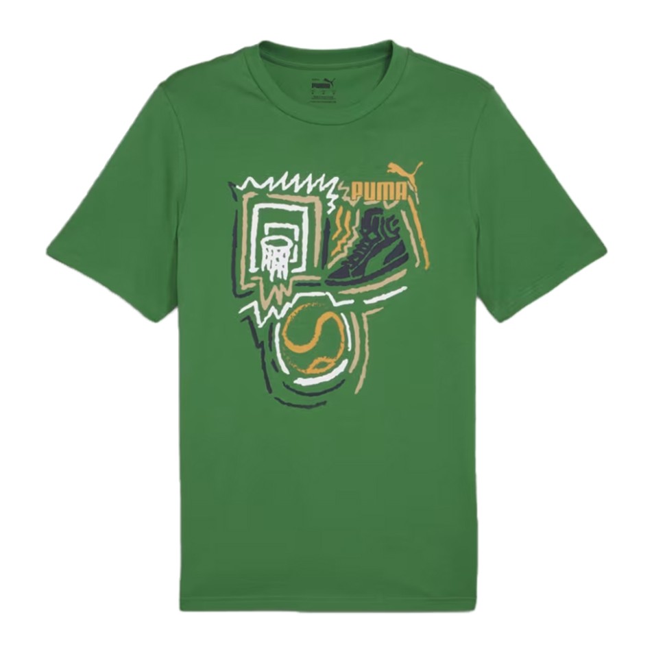 Футболка чоловіча Puma GRAPHICS Year of Sports Tee зелена 68017686 — фото 1