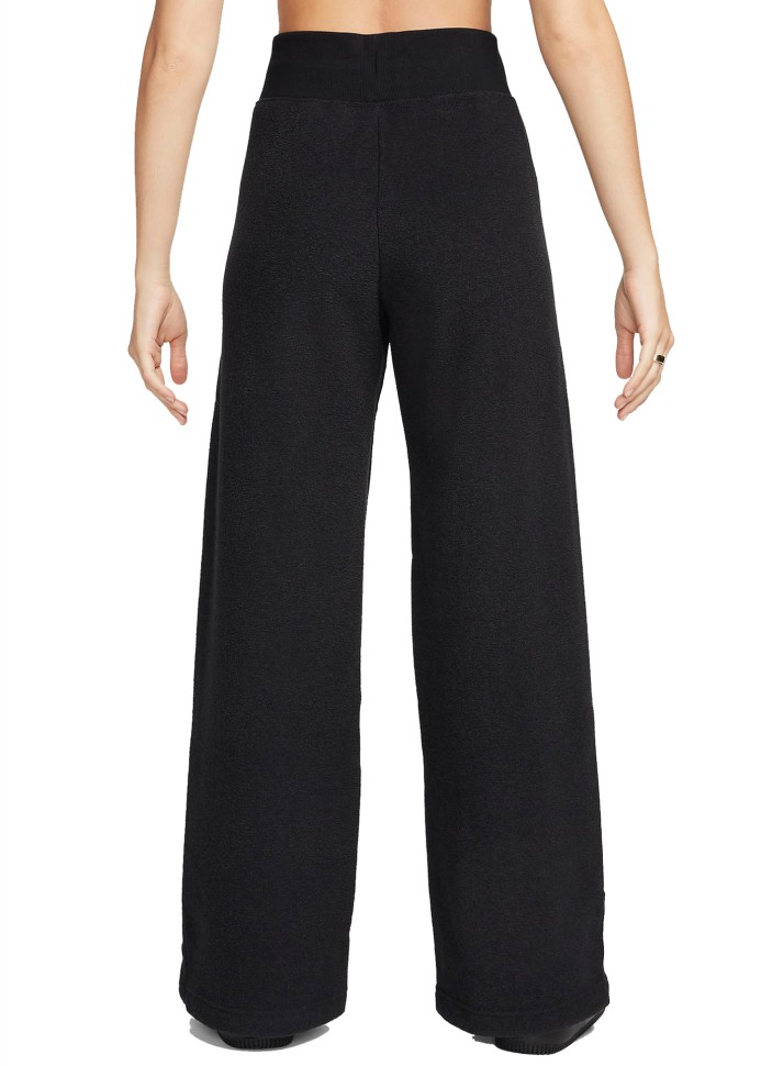 Брюки женские Nike W NSW PHNX PLSH HR PANT WIDE черные FN3622-010 изображение 3
