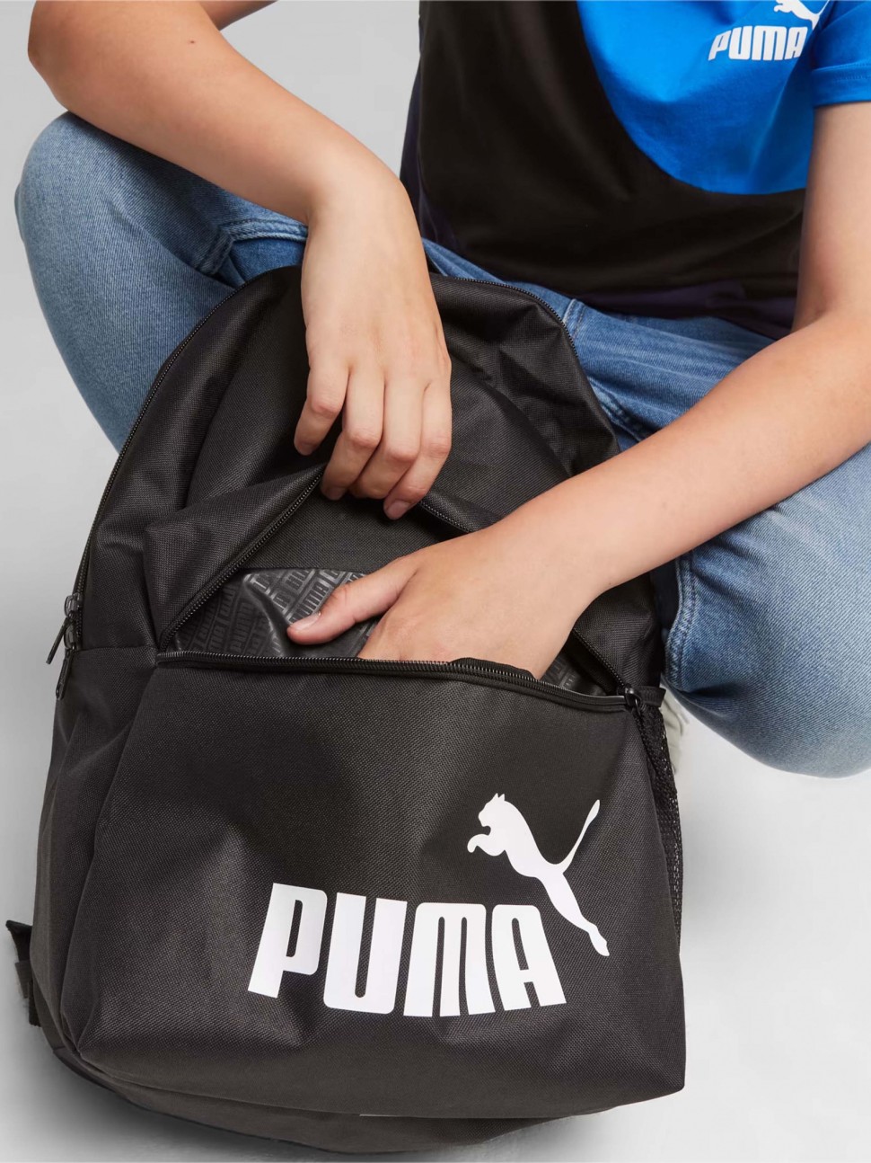 Рюкзак Puma Phase Backpack чорний 07994301 — фото 5