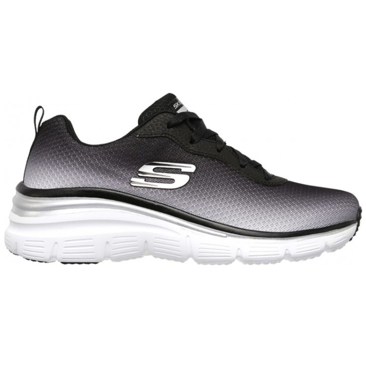 Кроссовки женские Skechers Fashion Fit Build Up серые 12717-BKW изображение 1