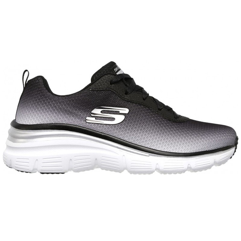 Кроссовки женские Skechers Fashion Fit Build Up серые 12717-BKW изображение 1