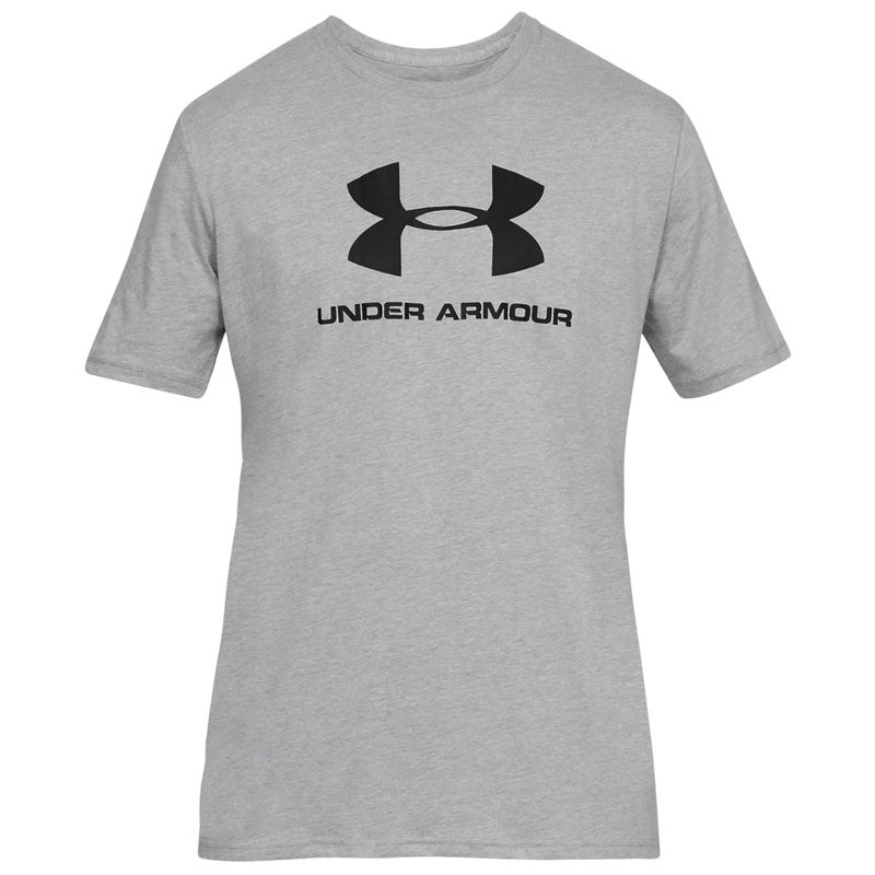 Футболка мужская Under Armour Sportstyle Logo Ss серая 1329590-036 изображение 1