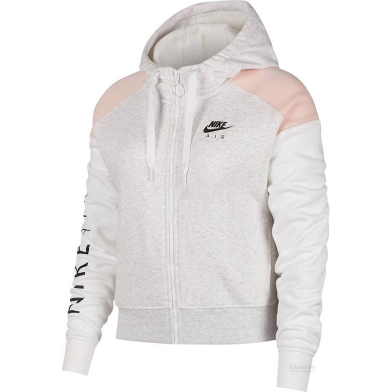 Толстовка женская Nike W NSW AIR FZ BB серая BV4771-051 — Sport City Толстовка женская Nike W NSW AIR FZ BB серая BV4771-051