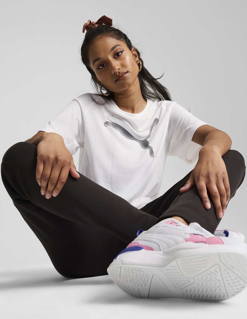 Футболка жіноча Puma EVOSTRIPE Tee біла 68166802 — фото 4
