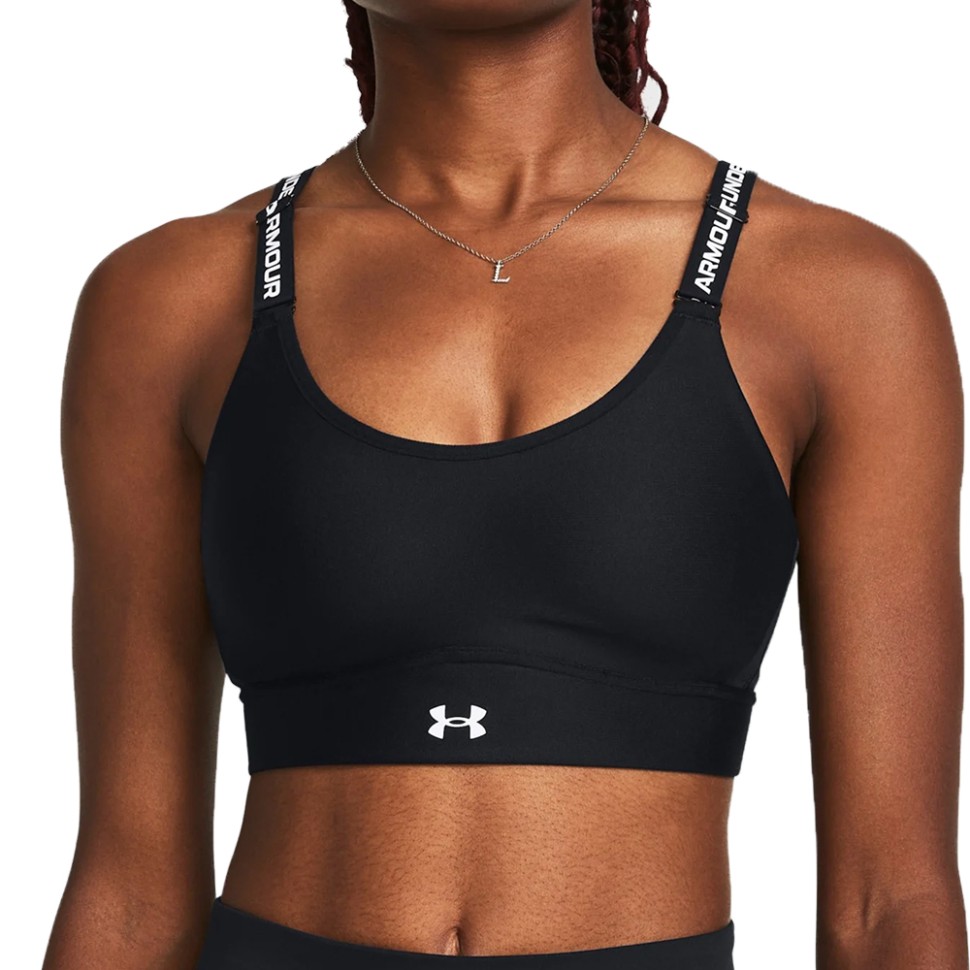 Бра жіночий Under Armour UA Infinity Mid 2.0 Bra чорний 1384123-001 — фото 1