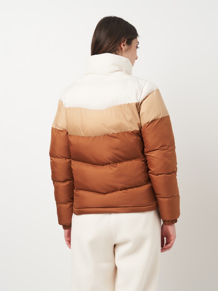 Куртка жіноча Columbia Puffect™ II Colorblock Jacket коричнева 2088481-224 изображение 3