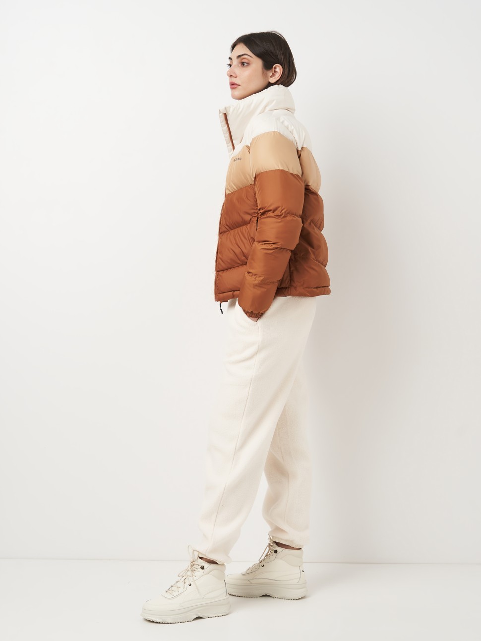 Куртка жіноча Columbia Puffect™ II Colorblock Jacket коричнева 2088481-224 — фото 4