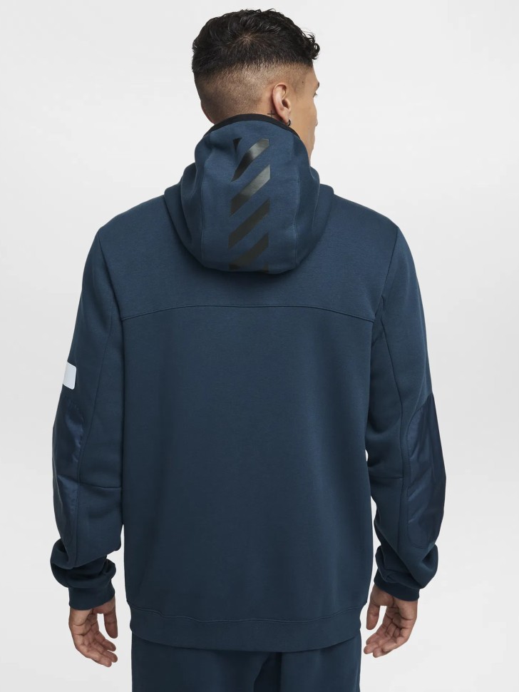 Толстовка мужская Nike M NSW AIR MAX FLC FZ HOODIE синяя HJ0855-478 изображение 3