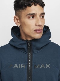 Толстовка мужская Nike M NSW AIR MAX FLC FZ HOODIE синяя HJ0855-478 изображение 4