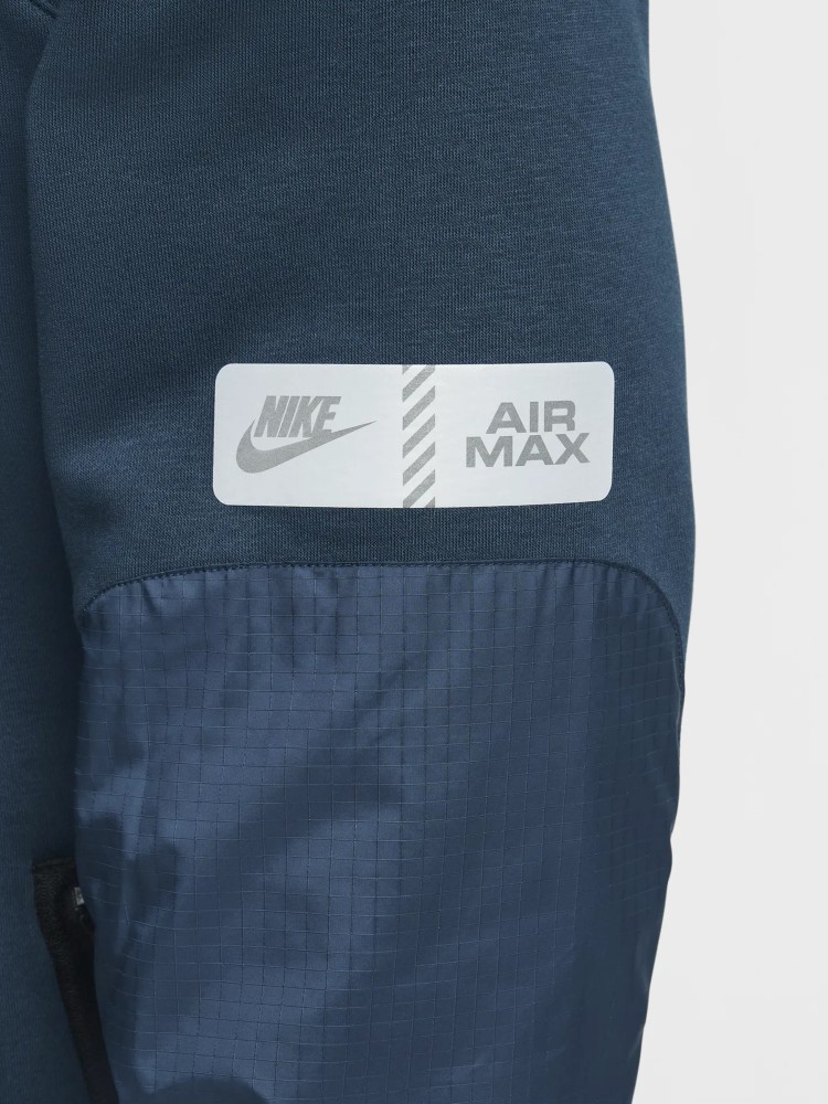 Толстовка мужская Nike M NSW AIR MAX FLC FZ HOODIE синяя HJ0855-478 изображение 5
