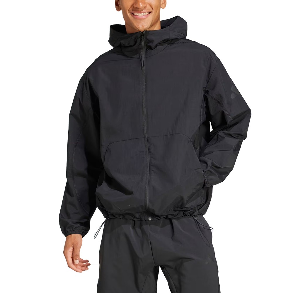 Куртка мужская Adidas M CE Q1 FZ HD черная JF3270