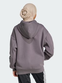 Толстовка жіноча Adidas W FI 3S OH HD сіра JE0187 изображение 3