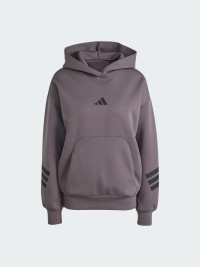 Толстовка жіноча Adidas W FI 3S OH HD сіра JE0187 изображение 7