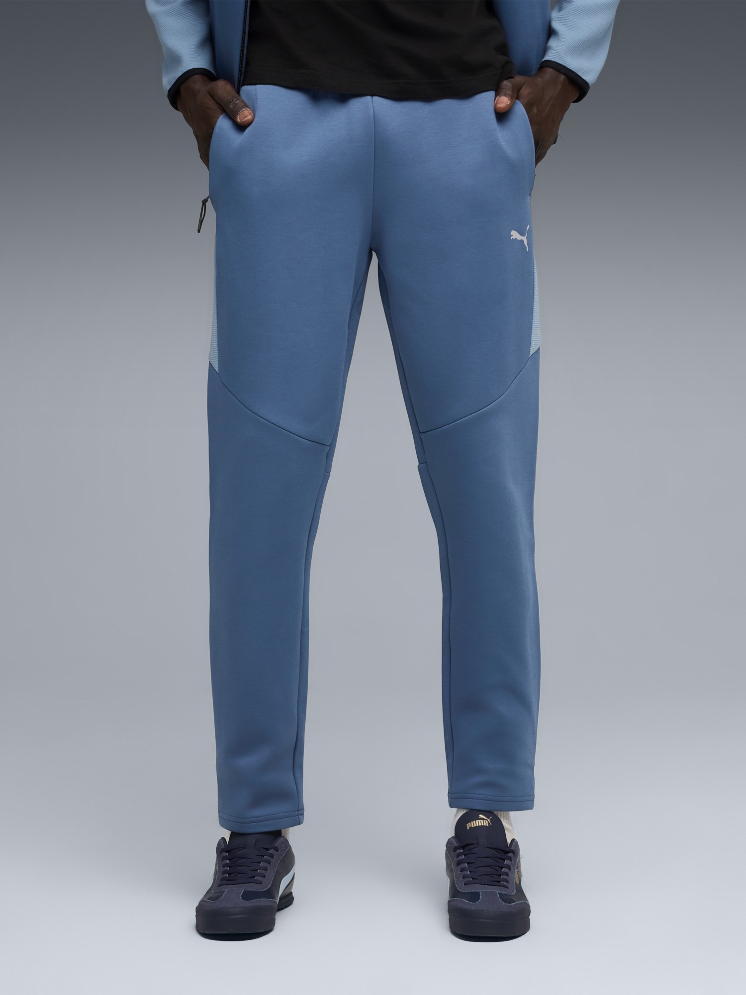 Брюки мужские Puma EVOSTRIPE Pants DK голубые 68823480 изображение 2