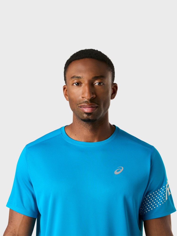 Футболка мужская Asics ICON SS TOP голубая 2011D458-400 изображение 5