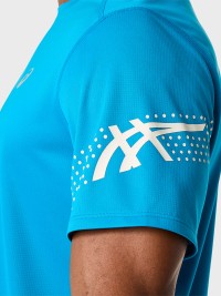 Футболка мужская Asics ICON SS TOP голубая 2011D458-400 изображение 6