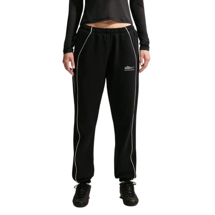 Women's pants Nike W NK STDO FLC MW MR AD CFF PNT black IQ3885-001