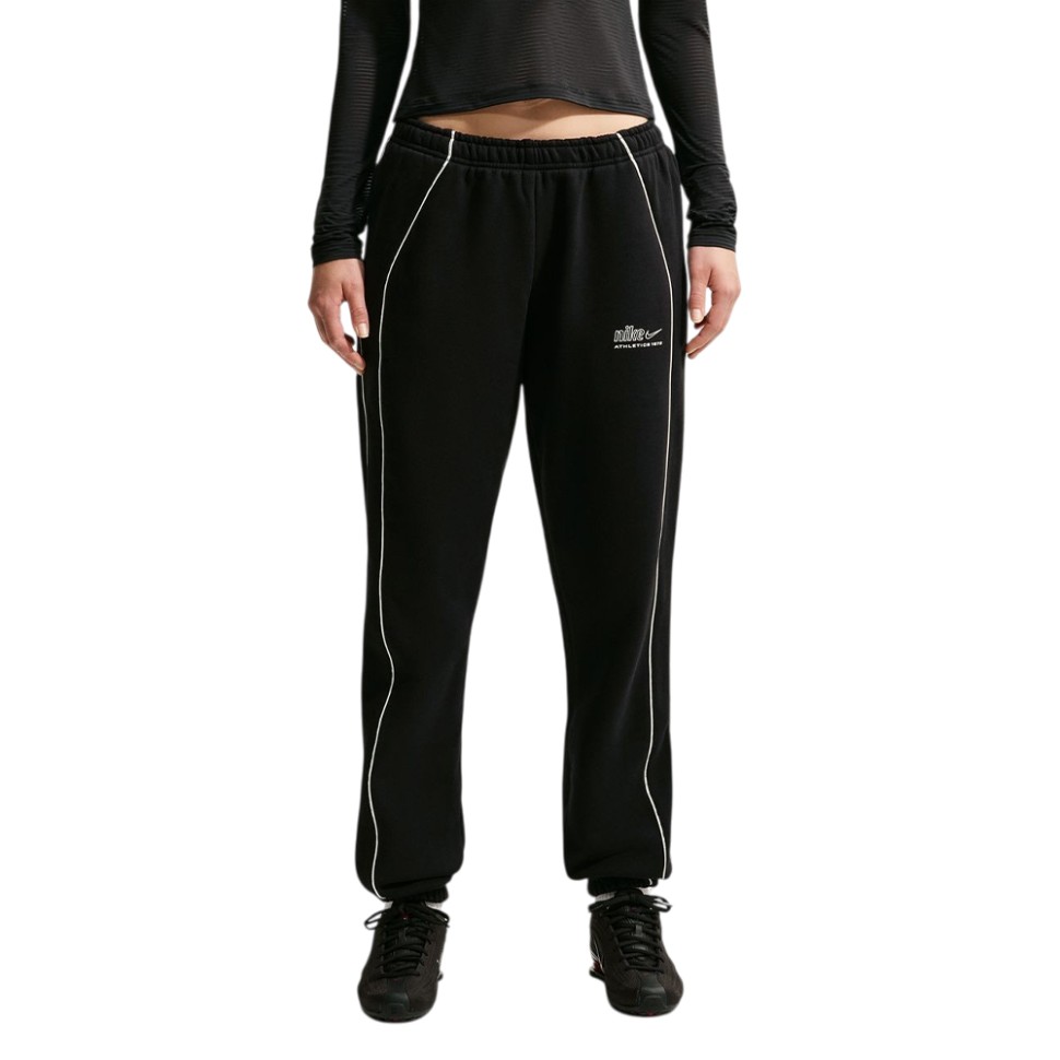 Women's pants Nike W NK STDO FLC MW MR AD CFF PNT black IQ3885-001 — Sport City Women's pants Nike W NK STDO FLC MW MR AD CFF PNT black IQ3885-001