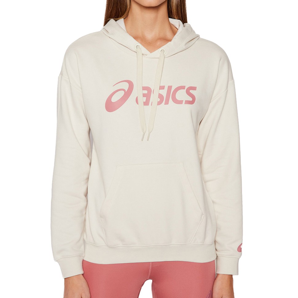 Толстовка жіноча Asics Big Asics Oth Hoodie біла 2032A990-201 — фото 1