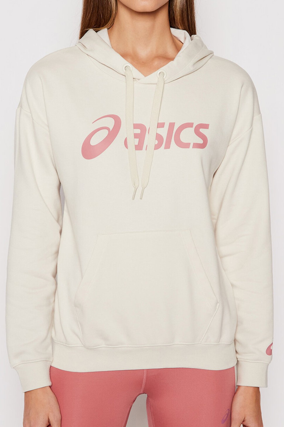 Толстовка жіноча Asics Big Asics Oth Hoodie біла 2032A990-201 — фото 2