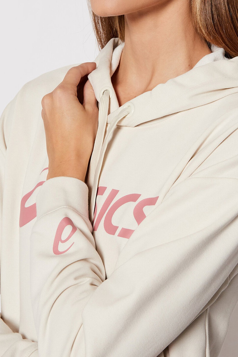 Толстовка жіноча Asics Big Asics Oth Hoodie біла 2032A990-201 — фото 5