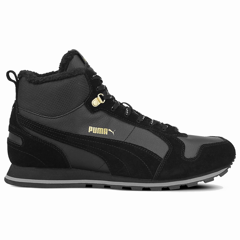 Ботинки мужские Puma ST Runner Mid Fur черные 36510201 — фото 1